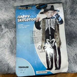 Kids happy skeleton costume